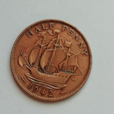 M3 C50 - Moneda foarte veche - Anglia - Half penny - 1942