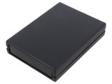 Carcasă neagră ABS cu panou 94x129x25 mm