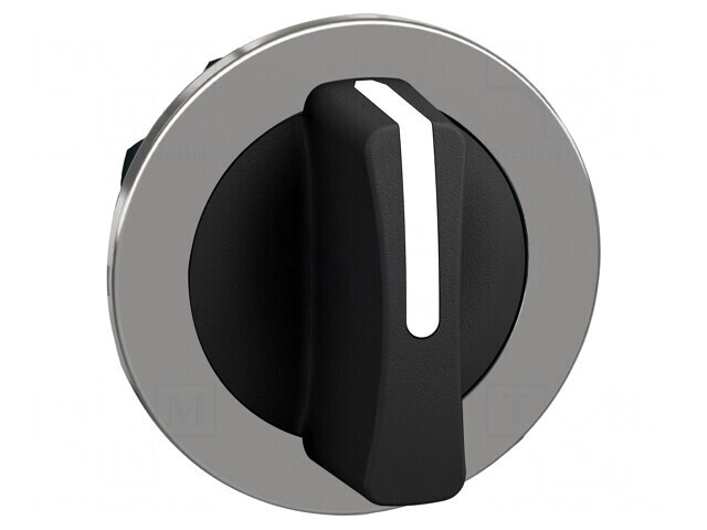 Comutator rotativ 30mm 3 poziții negru