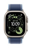 Curea pentru Apple Watch 49mm Blue Bright Blue Trail Loop - M L - Natural TitaniumFinish