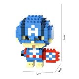 Set De Constructie Captain America Innovium&trade;, Kit Premium Cu 150+ Piese, Model Realist De Supererou, Material ABS , Dimensiuni 5&times; 4 &times; 6 CM, 50 G