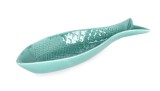Cumpara ieftin Set 4 platouri portelan albastru Fish 28x9.2x3.3 cm