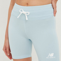 New Balance pantaloni scurți femei, uni, high waist WS21550MGF-MGF