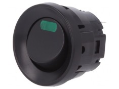 Comutator Rocker ON-OFF cu LED Negru 3A 250V foto