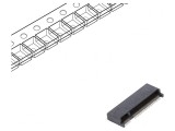Conector M.2 (NGFF) Orizontal SMT Gold Flash 67-Pin 0.5A