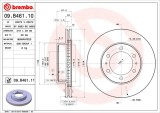 BREMBO 09.B461.11 PRIME LINE - UV Coated Disc frana