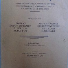 ANNALES D ' OCULISTIQUE , par MORAX..BAILLIART , SEPTEMBRE 1933