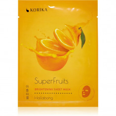 KORIKA SuperFruits Hallabong - Brightening Sheet Mask mască textilă iluminatoare Hallabong 25 g