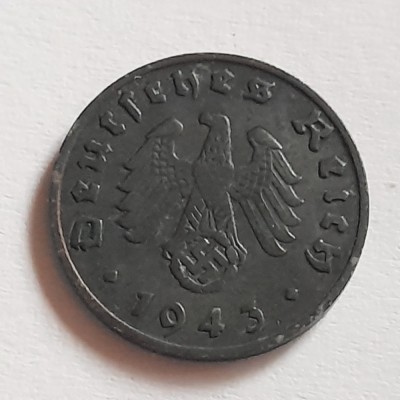 Germania Nazistă 1 reichspfennig 1943 A (Berlin) foto