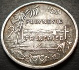 Cumpara ieftin Moneda exotica 2 FRANCI - POLYNESIE / POLINEZIA, anul 1979 * cod 1950, Australia si Oceania