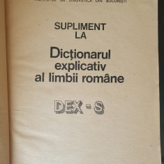 Dicţionarul explicativ al limbii române. Supliment 1988, Dex-S 196 pagini
