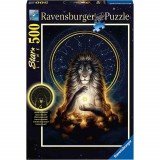 Cumpara ieftin Puzzle leu 500 piese starline lumineaza in intuneric, Ravensburger