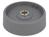 Buton rotativ poliamidă gri 6mm 50x16mm