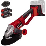 Einhell AXXIO 36/230 Q PXC + Twinpack CB + 4514095 - Polizor unghiular 230 mm + Set 2 acumulatori si incarcator Li-Ion 18 V 2.5 Ah