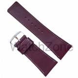 Cumpara ieftin Curea Ceas Piele Maro Handmade 30mm 32mm 34mm, Cusatura Alba, Made in Romania