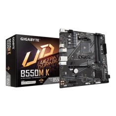 GIGABYTE B550M K , AM4, DDR4, PCIe 4.0, HDMI DP, mATX