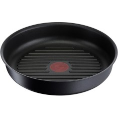 Tigaie grill Tefal Ingenio Unlimited 26cm, invelis antiaderent Titan, inductie, negru