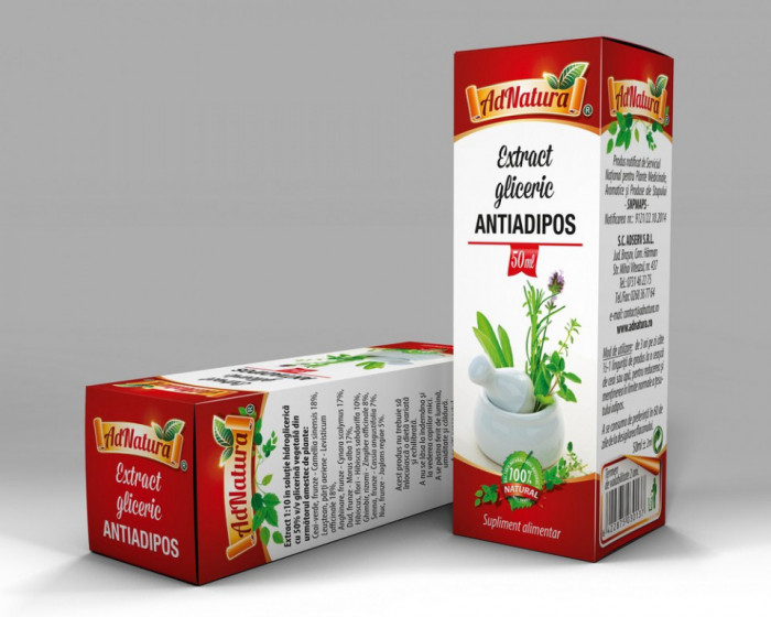 Extract gliceric antiadipos 50ml
