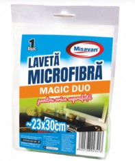 Laveta microfibra cu 2 fete Misavan Magic Duo, 30 32cm, 1 buc set, 5305 foto