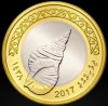 Moneda exotica bimetal 2 RUFIYAA - I-le MALDIVE, anul 2017 * cod 001 = UNC din f&acirc;șic bancar, Asia