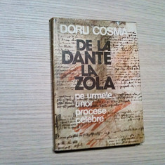 DE LA DANTE LA ZOLA - Doru Cosma - Editura Sport Turism, 1978, 270 p.