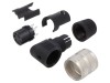 Conector BINDER M16, 5 Pini, IP40, Mama, 90 grade, Argintat, 150V, 6A