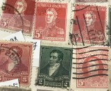 Timbre America Interbelica TMB1AMC Argentina serie/lot 6 - centavos