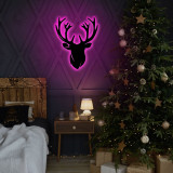 Cumpara ieftin Lampa de perete Deer 2, Neon Graph, 25x30 cm, roz
