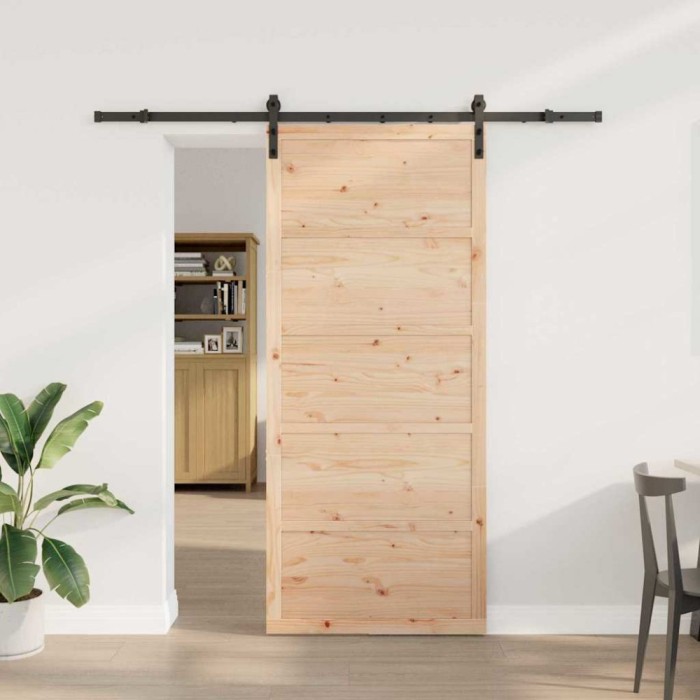 Ușă glisantă Maro 100 x 208 cm Lemn masiv de pin