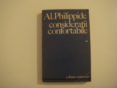 Consideratii confortabile de Alexandru Philippide vol. II Editura Eminescu 1972 foto