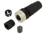 Conector M12 4 Pini Drept PG7 125VAC 3A IP67