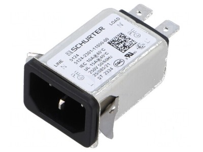 Conector AC soclu tată 15A 250VAC IEC 60320 foto