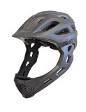Casca bibiclete trotinete PNY-49 FULLFACE negru MAT marime L (51-56cm) AVO
