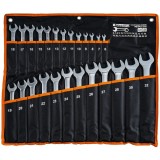 Set chei combinate 6 - 32 mm, 25 piese, husa textila neagra, Powermat