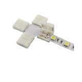 Conector X de 10mm pentru benzi LED de 1 culoare SMD5050 5630-Conținutul pachetului 1 Bucată