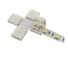 Conector X de 10mm pentru benzi LED de 1 culoare SMD5050 5630-Conținutul pachetului 1 Bucată