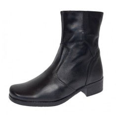 Ghete dama casual imblanite din piele naturala cu fermoar Mona GKR6N