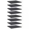Gossi placi biblioteca, 8 buc., gri, 40 x 40 x 1,5 cm, pal