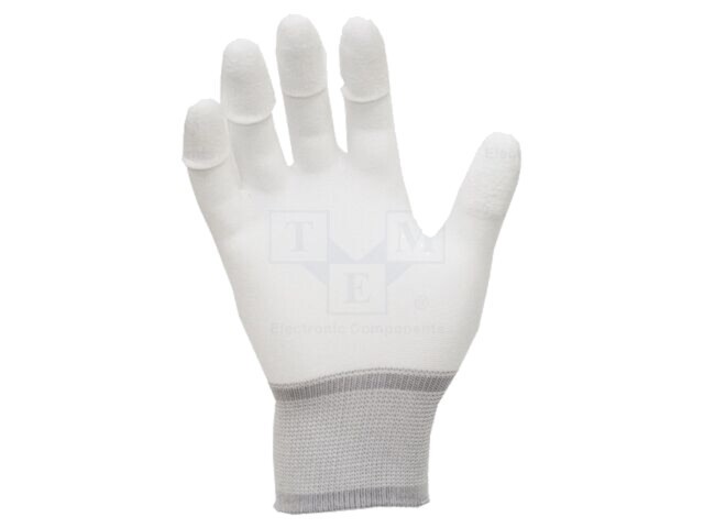 Mănuşi de protecţie ESD ANTISTAT XL 10set poliamidă 100M&Omega;