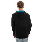 Anaheim Ducks hanorac de bărbați cu glugă Imprint 47 BURNSIDE Hood Jet Black - L