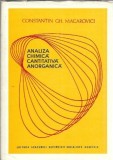 Analiza chimica cantitativa anorganica carte Constantin Macarovici editura Academiei 1979