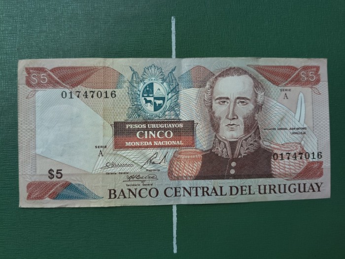 URUGUAY 5 DOLARI 1997 SUPERBA
