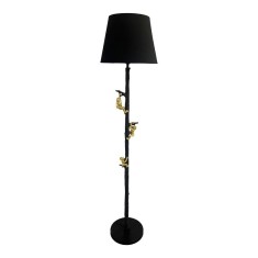 Lampadar Zacro E27 metal negru si auriu 37x37x164.5 cm