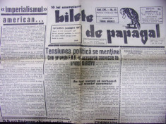 BILETE DE PAPAGAL-TUDOR ARGHEZI, NR. 45 , 1945 foto
