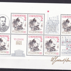 Cehoslovacia 1985 Lenin bl.62 MNH w71