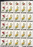 Ajman 1969 20 x Flowers Roses in block Mi.405-410 MNH DA.243, Nestampilat