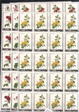 Ajman 1969 20 x Flowers Roses in block Mi.405-410 MNH DA.243, Nestampilat