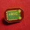 Insigna Intreprinderea IAIC Alexandria , metal si email , l= 2,5 cm