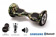 Hoverboard Smart Balance? Premium Brand, Off Road Skull Color, roti 10 inch Bluetooth, baterie Samsung, Boxe incorporate, AutoBalans, Geanta de tra foto