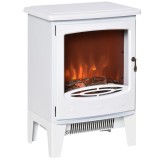 HOMCOM Semineu Electric de Podea soba cu Efect de Flacara, incalzitor cu Temperatura Reglabila, Acoperire 15-20m&sup2; | AOSOM RO